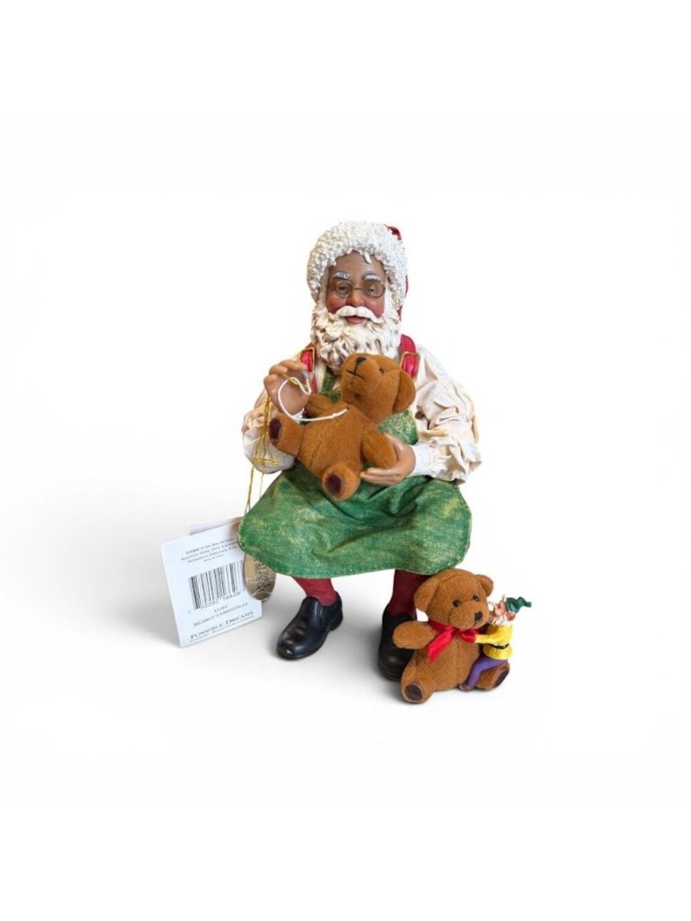 Possible Dreams Clothtique African American Santa - Bearly Christmas - #15104